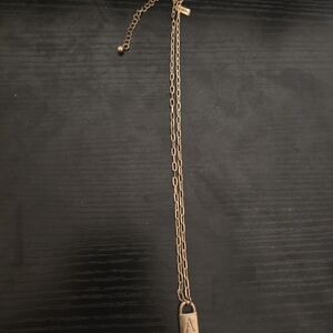Canvas Gold Letter A Necklace